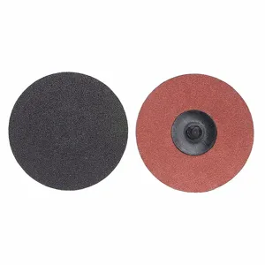 NORTON ABRASIVES 66623319005 Quick Change Disc, 2 Inch Dia., 36 Grit, Extra Coarse, Aluminum Oxide, 100Pk | CJ3CJD 39UW36