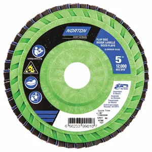 NORTON ABRASIVES 66623399010 Flap Disc 5 Inch x 80 Grit 7/8 | AB7RQB 23Z495