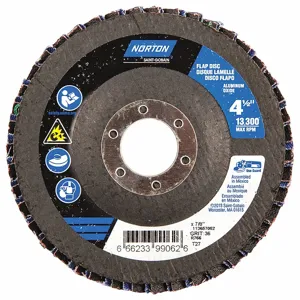 NORTON ABRASIVES 66623399062 Flap Disc 4 1/2 Inch x 36 Grit 7/8 | AB7RXT 23Z658