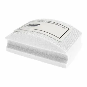 NORTON ABRASIVES 69014123531 Diamond Hand Pad, 55 mm X 90 mm, Diamond, Ultra Fine, 800 Grit, White, Quadroflex | CT4ENR 804KF2