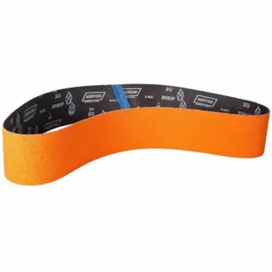 NORTON ABRASIVES 69957345099 Sanding Belt, 4 Inch W X 60 Inch L, Ceramic, 80 Grit, Y Wt Polyester Backing, Blaze R980P | CT4EUH 804J09