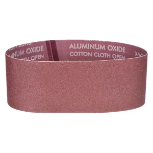 NORTON ABRASIVES 78072727924 Sanding Belt, 3 Inch Wide, 21 Inch Length, Aluminum Oxide, 80 Grit, Medium | CJ3GEB 6A004