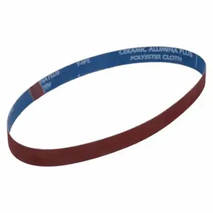 NORTON ABRASIVES 78072781197 Sanding Belt, 1 Inch W X 30 Inch L, Ceramic, 120 Grit, Y Wt Polyester Backing, Sg R981 | CT4EPP 804J66