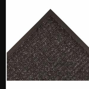 NOTRAX 117S0410CH Entrance Mat, Ribbed, Indoor, Heavy, 4 Ft X 10 Ft, 3/8 Inch Thick, Polypropylene, Vinyl | CT4FLK 45WK99