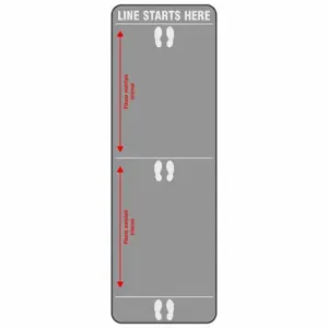 NOTRAX 194SLS42BL Entrance Mat, Line Starts Here, 4 Ft X 12 Ft, 4 Ft Overall Width, 12 Ft Overall Lg | CT4FKP 60JP39