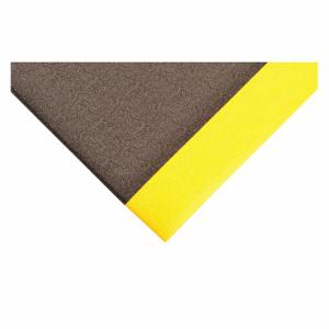 NOTRAX 415S0430BY Antifatigue Runner, Pebble, 4 ft x 30 ft, 3/8 Inch Thick, Black with Yellow Border | CT4FJA 45WM32
