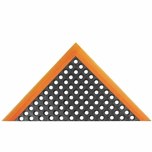 NOTRAX 549S3124OB Wet Area Matting, Orange Border, 3 Border, 97 cm x 315 cm Size | CF4KAF