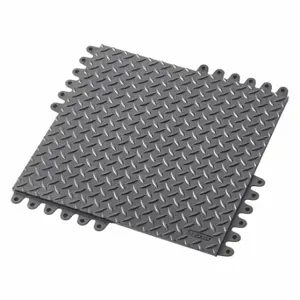 NOTRAX 572SC018BL Interlocking Antifatigue Mat Tile, Interlocking Antifatigue Mat Tile, 18 x 18 Inch Size | CT4FJW 494F18