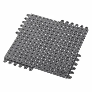 NOTRAX 573S1818BL Dry Area Matting, Black, 45 cm x 45 cm Size | CF4JEH