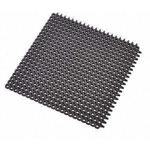 NOTRAX 592S0050BL Indoor/Outdoor Entrance Mat, 20 Inch Length, 20 Inch Width, Square, Black | CD3WUL 415F05