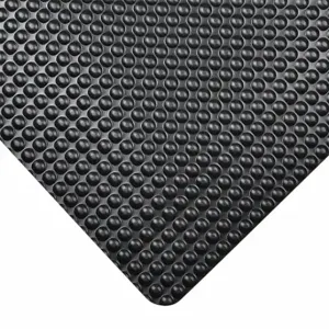 NOTRAX 782S0312BL Antifatigue Runner, Bubble, 3 ft x 12 ft, 3/4 Inch Thick, Black, Vinyl over PVC Foam | CT4FGM 38N593