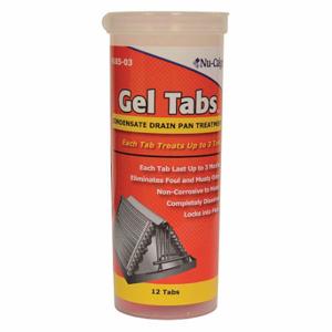 NU-CALGON 4185-03 Condensate Pan Treatment, Condensate Pan Treatment, Gel Tablet, Red | CT4GZE 3CFR4