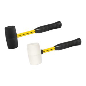 NUPLA 13115 Rubber Mallet, Non-Marking, 1 lbs. Weight, H Grip, 12.625 Inch Handle, White | CJ4LJD