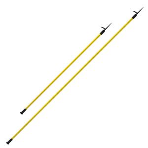 NUPLA 36502 Pike Pole, Non-Slip Grip, Classic Handle, Fiberglass, 12 ft. Length, Hardened Steel | CJ4LQF