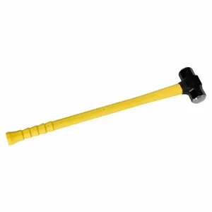 NUPLA 6895402 Sledge Hammer, Steel, Fiberglass Handle, 6 lbs. Head, 1 3/4 Inch Dia., 32 Inch Length | CJ3MXG 48TE27