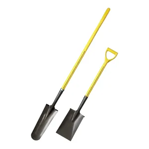 NUPLA 72108 Garden Spade, 7.5 x 11.5 Inch Hollow Back Blade, 27 Inch D-Handle | CJ4LUF