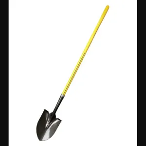 NUPLA 72062 Shovel, #2 Round Point, Heavy Gauge Blade, 27 Inch D-Handle | CJ4LTV