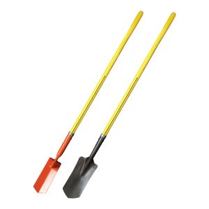 NUPLA 72311 Trenching Shovel, 4 x 12 Inch V-Blade, 48 Inch Handle, Orange | CJ4LUQ