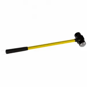 NUPLA 75.27-160 Sledge Hammer, Steel, Fiberglass Handle, 3 Inch Dia, 34 Inch Length, Ribbed Grip | CT4HBK 801A47