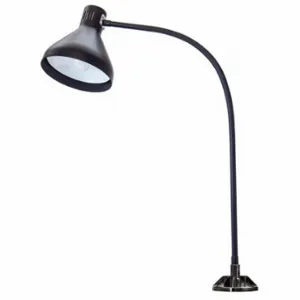 O.C. WHITE COMPANY HDT-33GN-MB Task Light, LED, Gooseneck, 33 Inch Size Arm Reach, 810 lm Max Brightness, 5000K | CT4HQK 801CL5