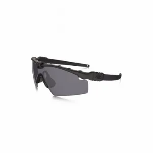 OAKLEY OO9146-01 Safety Glasses, Wraparound Frame, Frameless, Gray, Black, Black, M Eyewear Size, Unisex | CT4HEN 417X48