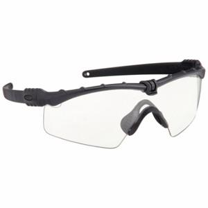 OAKLEY OO9146-09 Schutzbrille, kratzfest, ohne Schaumstoffauskleidung, umlaufender Rahmen, Halbrahmen, schwarz, Schwarz | CT4HED 417X34