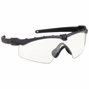 OAKLEY OO9146-09 Safety Glasses, Anti-Scratch, No Foam Lining, Wraparound Frame, Half-Frame, Black, Black | CT4HED 417X34