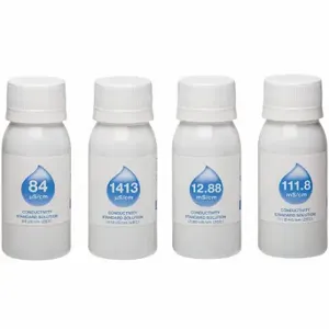 OAKTON 35661-09 Ec Standards 84/1413/12880/111800 60Ml, Solution, Conductivity/Tds, 0 Deg To 50 Deg C | CT4HJU 61UG81