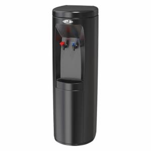 OASIS POUD1SHS Plumbed Water Dispenser, Freestanding, Cold/Hot, Black, 40 1/2 Inch Heightt | CT4HKT 45DL39