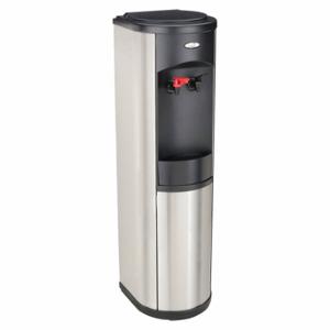 OASIS PSWSA1SHS Plumbed Water Dispenser, Freestanding, Cold/Hot, Black/Silver, 43 1/4 Inch Heightt | CT4HKV 34TG64