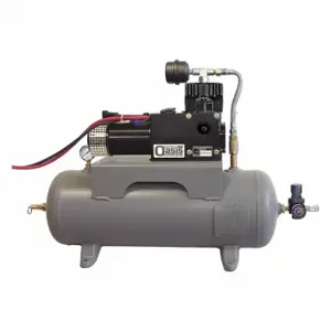 OASIS MANUFACTURING XDT10-4000-24 Vehicle Mounted Air Compressor, Tank Mount, 24 Vdc, Style C | CE7AVJ