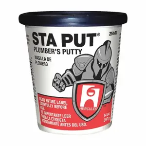 OATEY 25101 Plumbers Putty, Sta Put, 14 oz, Tub, Beige | CT4HMM 39AN89