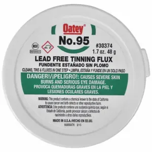 OATEY 30374 Lead Free Flux, 1.7 oz, Can, No. 95 | CT4HMK 39AN78