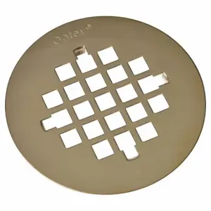 OATEY 42137 Shower Strainer, 4 1/4 Inch Pipe Dia, Stainless Steel, Polished Bronze, Snap Inch Size | CT4HMH 39AT70