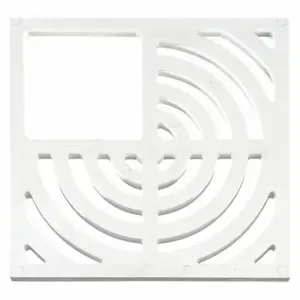 OATEY 42752 Floor Sink Top Grate, 3/4 Inch Pipe Dia, PVC, White, Drop Inch, 9 3/16 Inch Length | CT4HLU 39AT74