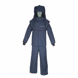 OBERON LNS4B-M Arc Flash Suit Kit, Größe M, Marineblau, 42 cal/cm², 4 HRC | CF2PZD 53PX66