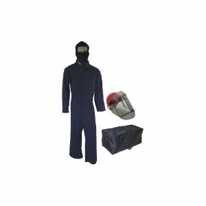 OBERON TCG2P-CKE-NB-M Arc Flash Suit Kit, M Size, Navy Blue, 12 cal/sq cm, 2 HRC | CF2PZE 53PX58