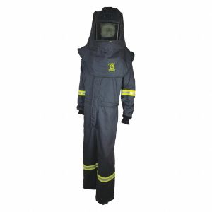 OBERON TCG3B-3XL Arc Flash Suit Kit, 3XL Size, Charcoal Gray, 25 cal/sq cm, 3 HRC | CF2QAD 53PX30