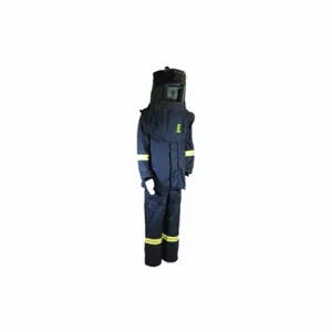 OBERON TCG4B-M Arc Flash Suit Kit, M Size, Charcoal Gray, 43 cal/sq cm, 4 HRC | CF2PZG 53PX42