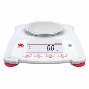 OHAUS SPX421 Compact Bench Scale, 420 G Capacity, 0.1 G Scale Graduations, 4 Inch Weighing Surface Dp | CT4JCQ 49WA15