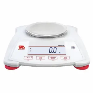 OHAUS SPX421 Compact Bench Scale, 420 G Capacity, 0.1 G Scale Graduations, 4 Inch Weighing Surface Dp | CT4JCQ 49WA15