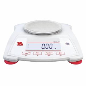 OHAUS SPX222 Compact Bench Scale, 220 G Capacity, 0.01 G Scale Graduations, 4 Inch Weighing Surface Dp | CT4JCF 49WA10