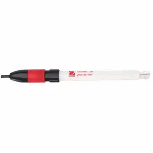 OHAUS STPURE Electrode, Ph, 0 To 13 Ph, 5 Deg To 40 Deg C, Glass, Bnc/C Inch, 12 mm Dia, 120 mm Length | CT4JEP 45MJ28