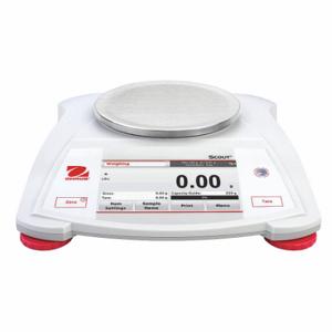 OHAUS STX222 Compact Bench Scale, 220 G Capacity, 0.01 G Scale Graduations, 4 Inch Weighing Surface Dp | CT4JCE 49WA22