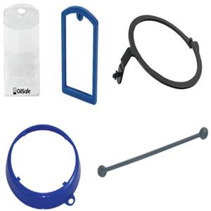 OIL SAFE 207102 Color Coded Drum Label Kit, Blue | CD9UZB