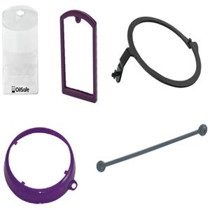 OIL SAFE 207107 Color Coded Drum Label Kit, Purple | CD9UZG