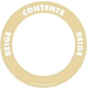 OIL SAFE 282202 Content Label, Adhesive, 2 Inch Dia., Blue | CD9VDK