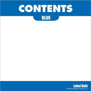 OIL SAFE 282302 Inhaltsetikett, selbstklebend, 3.25 Zoll x 3.25 Zoll Größe, blau | AG7KUU