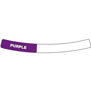 OIL SAFE 282407 Content Label For Drum Ring, Adhesive, 0.5 x 5.5 Inch Size, Purple | CD9VEB