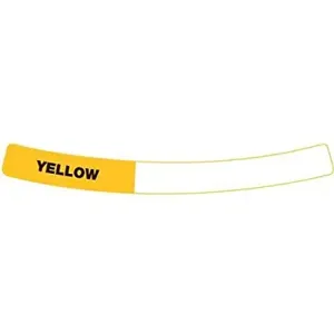 OIL SAFE 282409 Content Label For Drum Ring, Adhesive, 0.5 x 5.5 Inch Size, Yellow | CD9VED